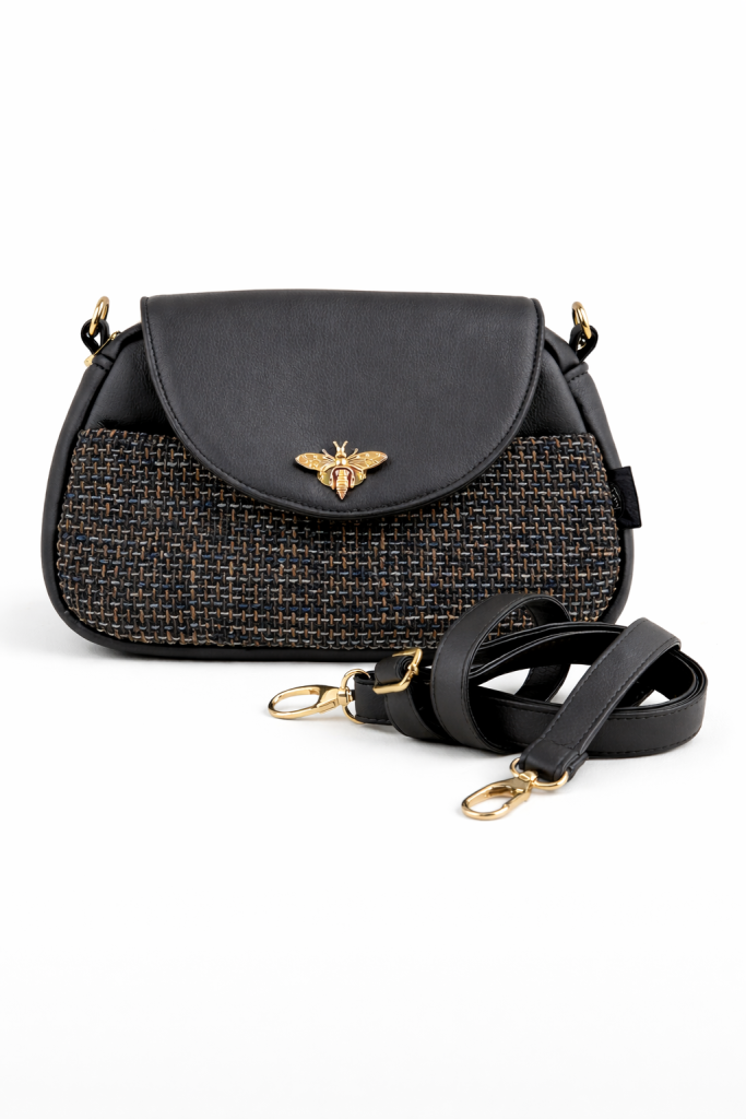 Torebka MIA - Irenka Czarny plecionka luxe